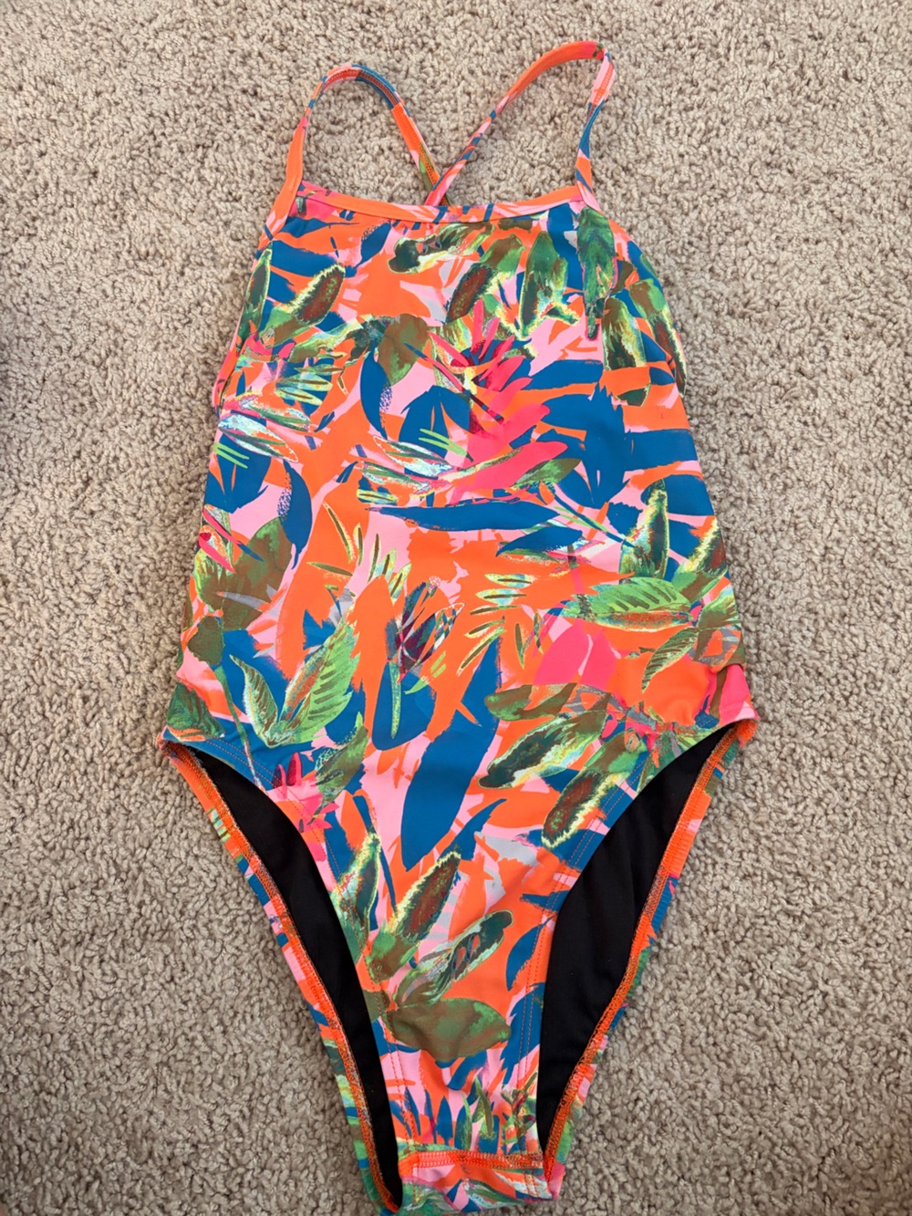 Jolyn Tropical One Piece, Like New- Size 28